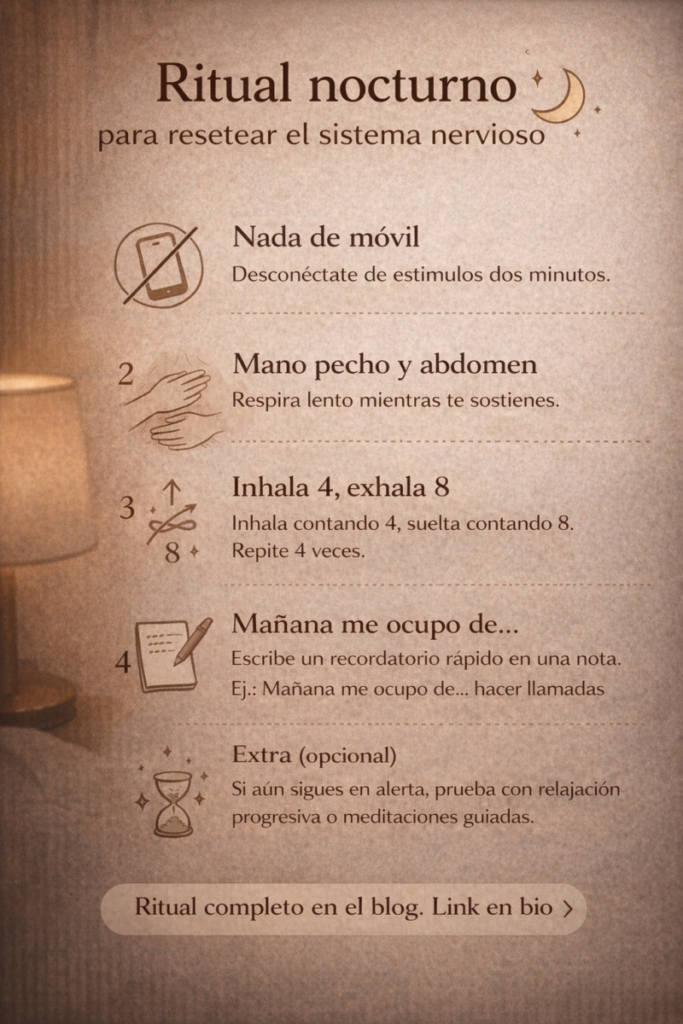 ritual de noche infografia ritual de noche