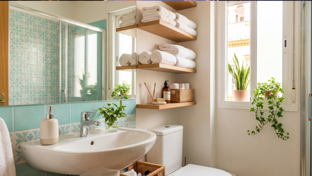 organizar un baño pequeño to organize a small bathroom