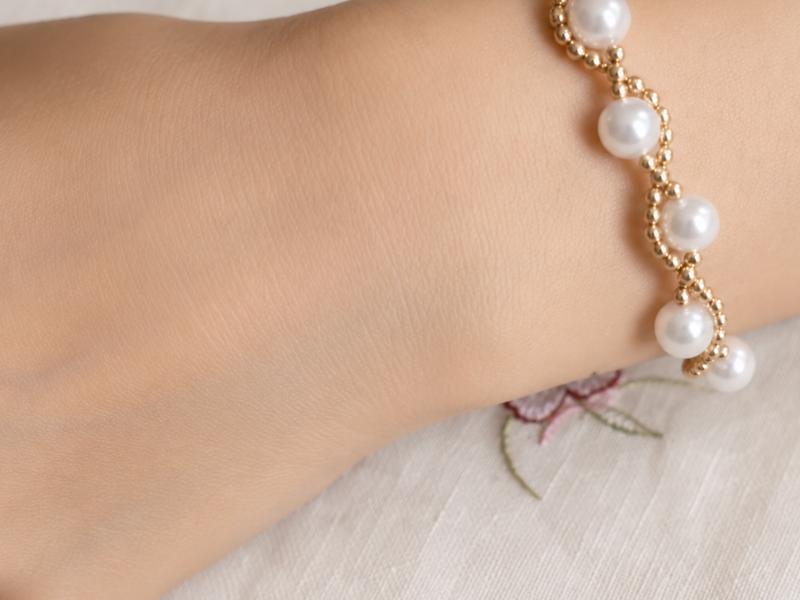 pearl bracelet pulsera de perlas